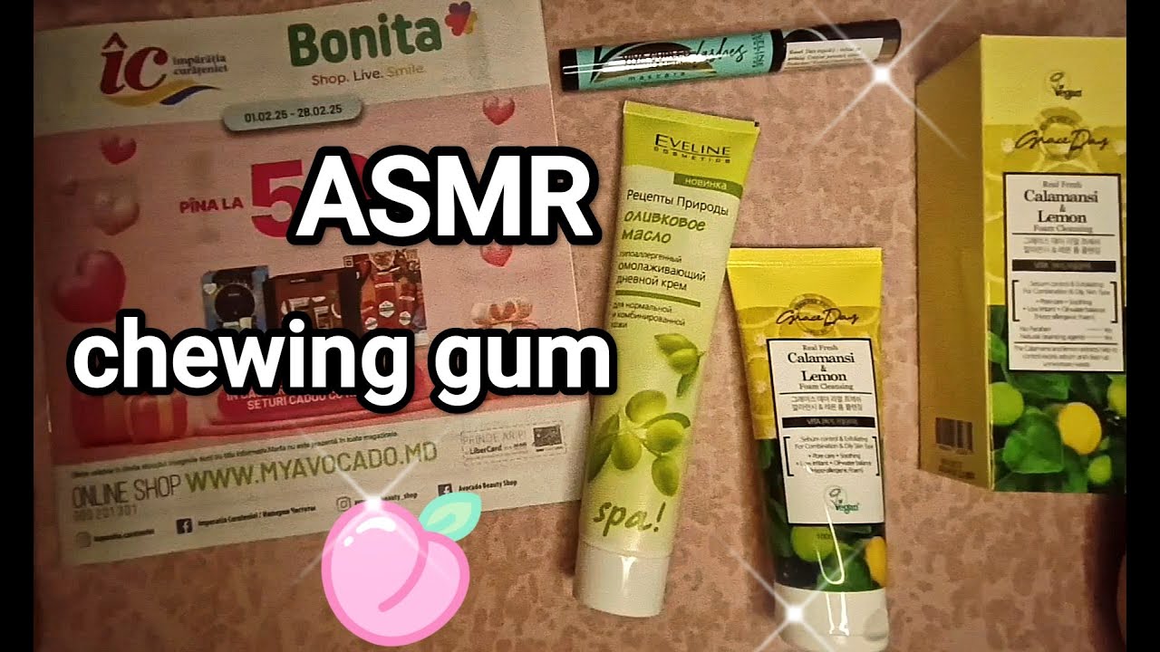 ASMR 💤 magazine flipping & gum /✨ АСМР листаю каталог с жвачкой