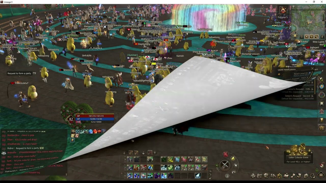 Lineage 2 - Project Wolf - Server Population & Lag