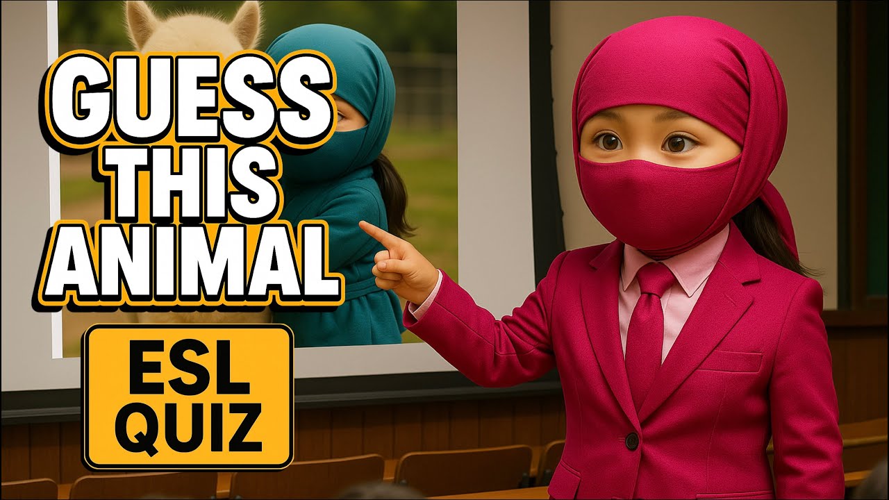 Guess the Animal ESL Quiz Song | Full Classroom Compilation (Pink Ninja)
