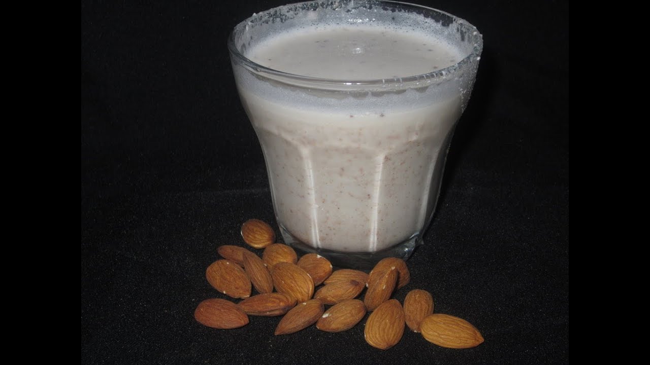 Como hacer leche de almendras  casera pero muy buena