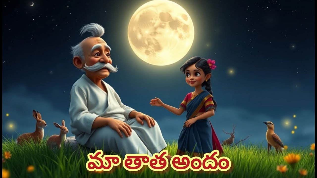 మా తాత అందం#Telugu nursery rhymes for kids#Ma thata andam