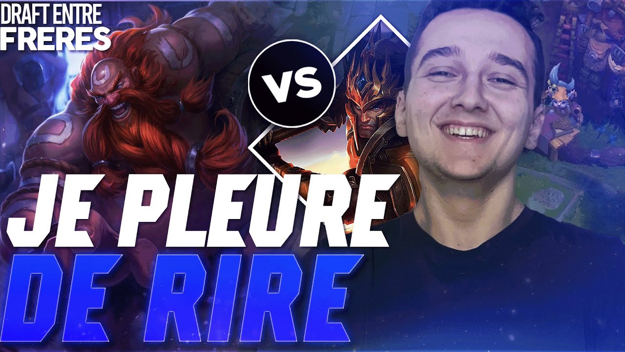 LA GAME LA PLUS DROLE DE MA VIE, AVEC ALDERIATE - Draft entre frères - Gragas vs Jarvan - Patch 13.5