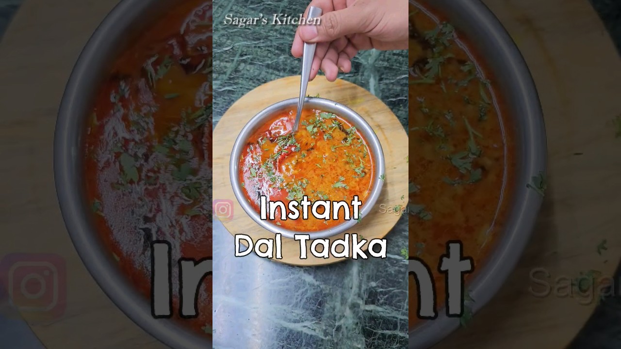Instant Dal Tadka For Instant Ocassion #YouTubeShorts #Shorts #Viral #DalTadka #DalFryRecipe