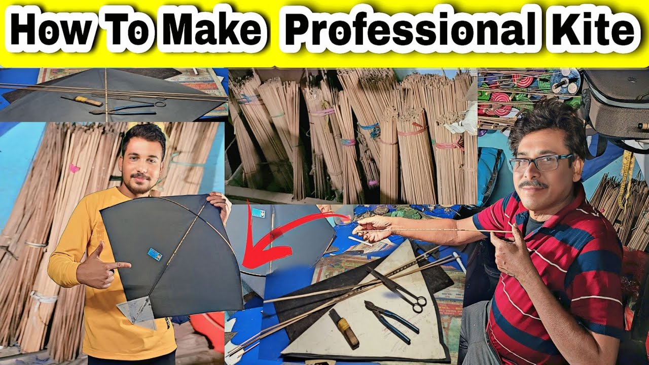 How To Make A Professional Kite || Kite Making Full Details || Kite Making Tips || Home Made Kite ||