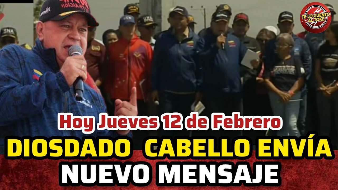 🔴DIOSDADO CABELLO ENVIA NUEVO MENSAJE TRAS REUNIÓN ENTRE DELCY Y SECRETARIO DE ENERGÍA  DE EE.UU