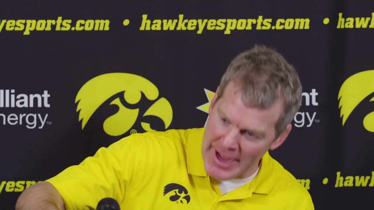 Coach Tom Brands (Iowa), Feb. 7, 2025, after Nebraska match.
