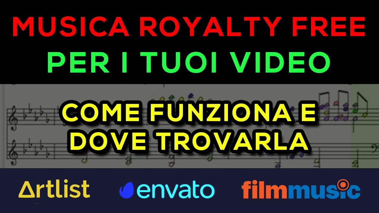 MUSICA ROYALTY-FREE come funziona, dove trovarla, diritto d'autore
