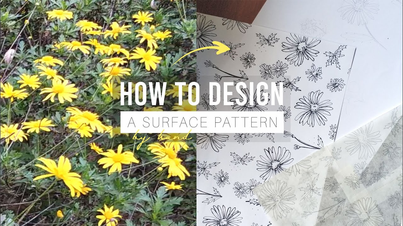 HOW TO draw a surface pattern by hand