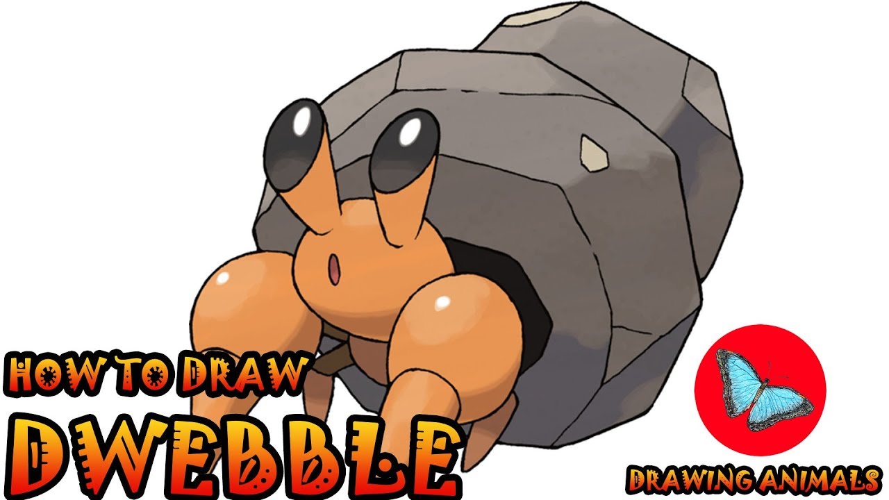 How To Draw Dwebble Pokemon | Drawing Animals