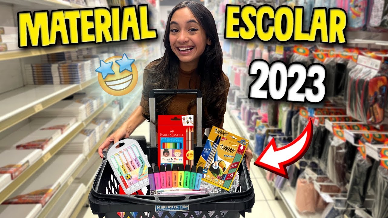 COMPRANDO MEU MATERIAL ESCOLAR DE 2023 | O MUNDO DE LARISSA