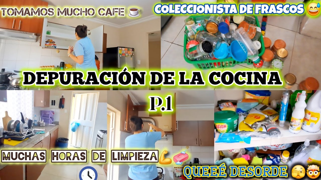 LIMPIEZA Y DEPURACIÓN DE COSAS DE LA COCINA 🤯😵‍💫🤮  REORGANICE TODO NUEVAMNETE P.1🎥📷