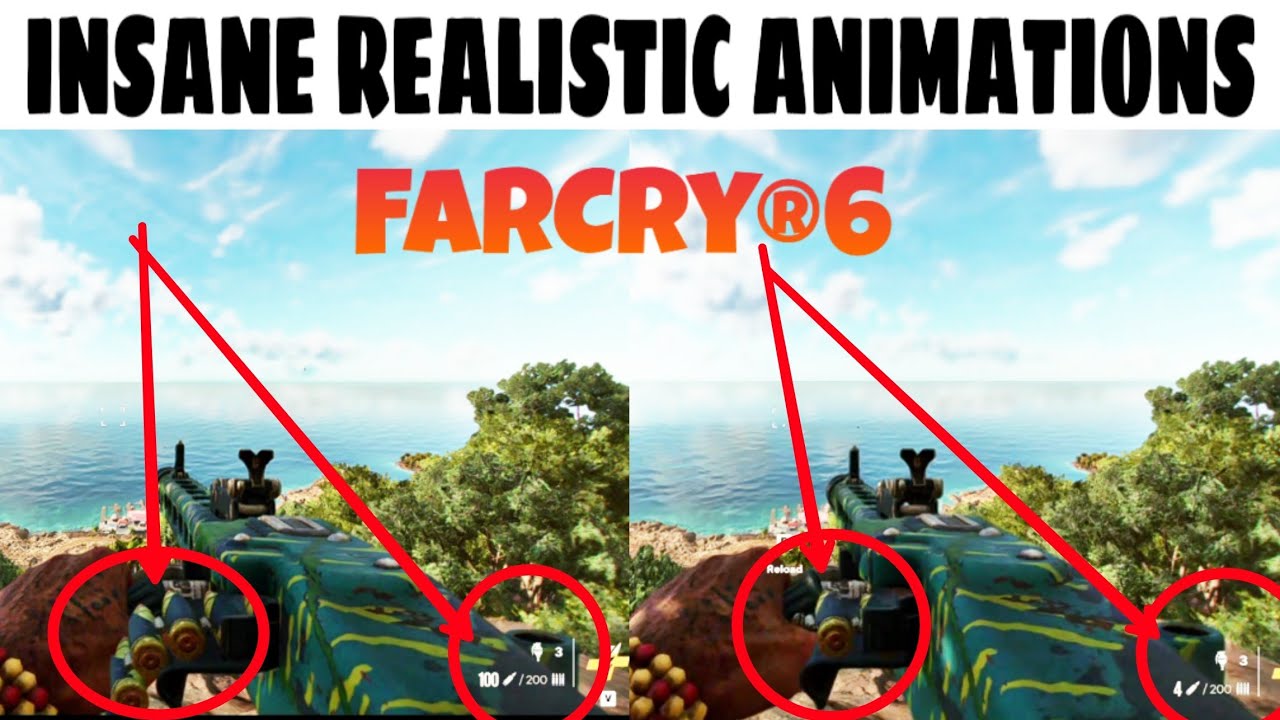 @farcrygame &reg;6 all weapons testing and reload animations || INSANE REALISTIC ANIMATIONS