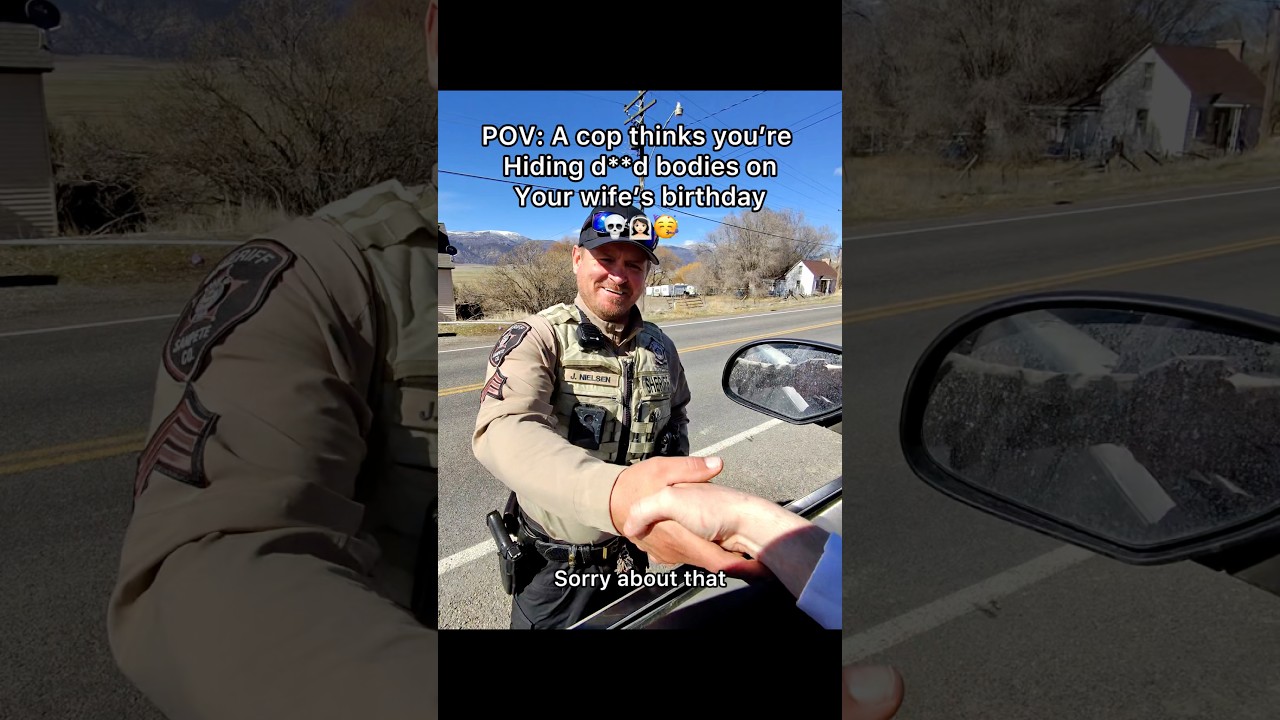Hahha this was a crazy start to my wife&rsquo;s birthday 😂 #pov #birthdaygirl #cops #pulledover #wife