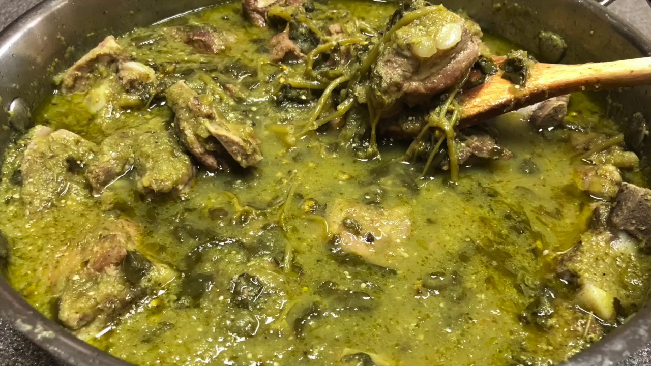 COSTILLA DE PUERCO EN SALSA VERDE Y VERDOLAGAS