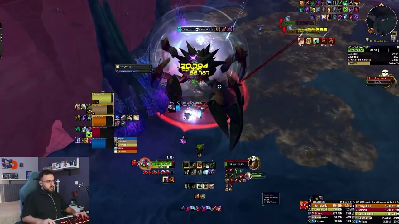 RANK 1 ARA'KARA +15 with almost 5MINS LEFT - Casualaddict ROGUE POV
