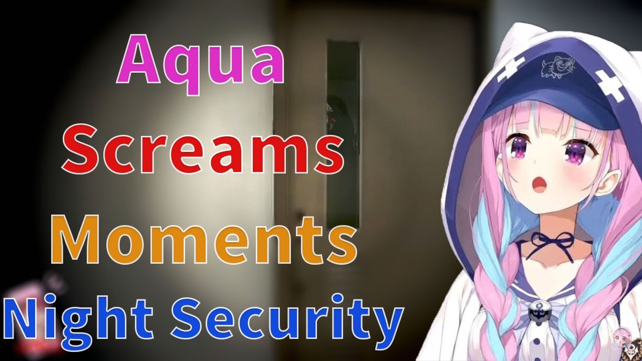Aqua Scream so loud and got really Scared play Chilla's Art Night Security Moments!!!!
