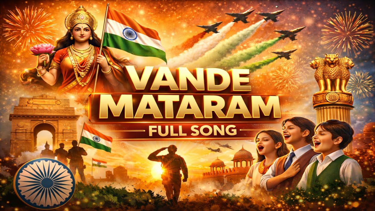 Vande Mataram Full Lyrics | Bankim Chandra Chattopadhyay | National Song of India
