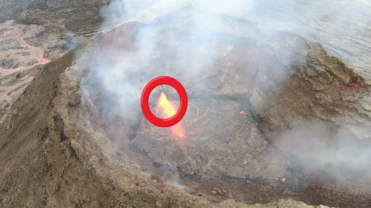Iceland  Volcano update  September 11 drone footage