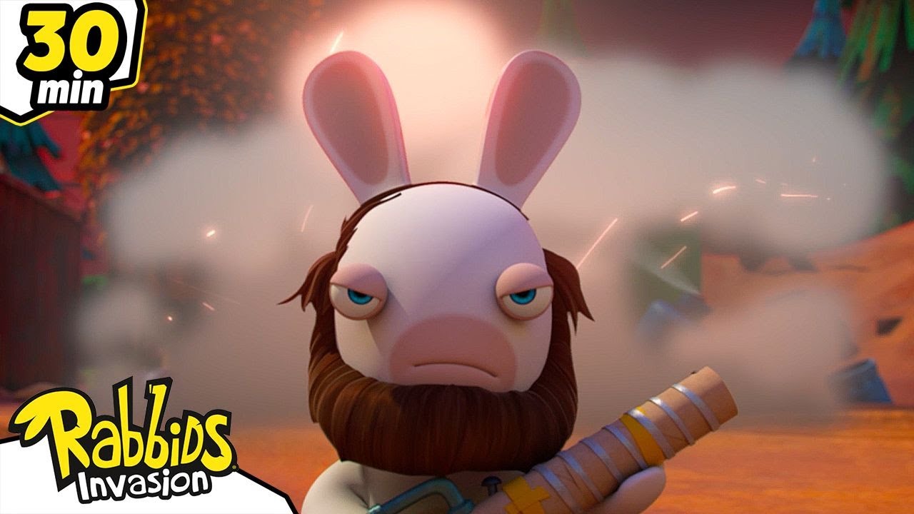 Los Rabbids están enfadados 😠| Compilación 30 Min | Rabbids La Invasión| Dibujos animados para niños