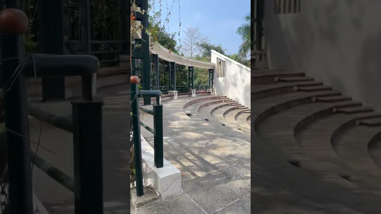 Open air theatre walkthrough | open air auditorium #walkingtour #vlog #architecture #design #walking