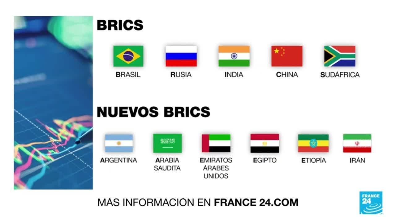 Grupo BRICS dará la bienvenida a seis nuevos miembros a partir de enero de 2024 • FRANCE 24 Español