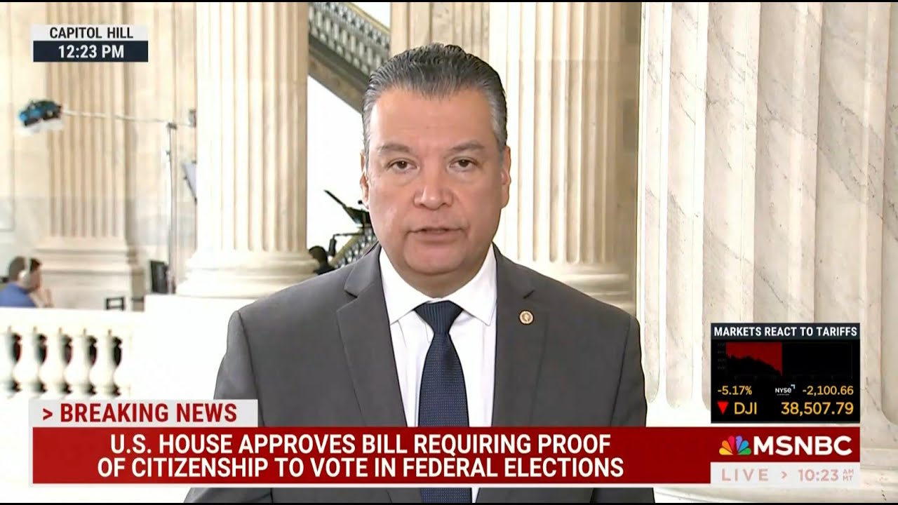 Padilla Reacts to Republicans Passing Trump's Budget Bill and SAVE Act | MSNBC