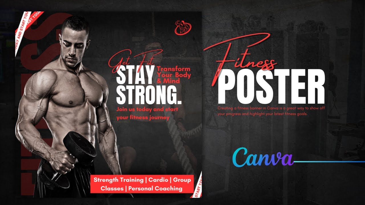 Create an Eye-Catching Fitness Post in Canva || Canva Tutorial