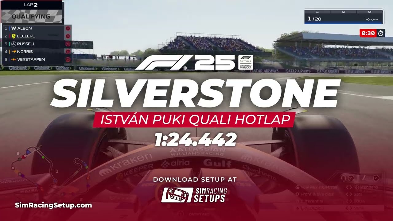 F1 25 Silverstone Hotlap by István Puki **1:24.442**