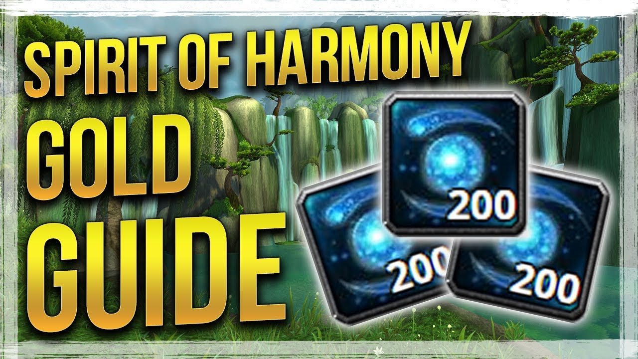 WoW: Best Spirit of Harmony Farming Spot - Patch 8.0 Gold Guide