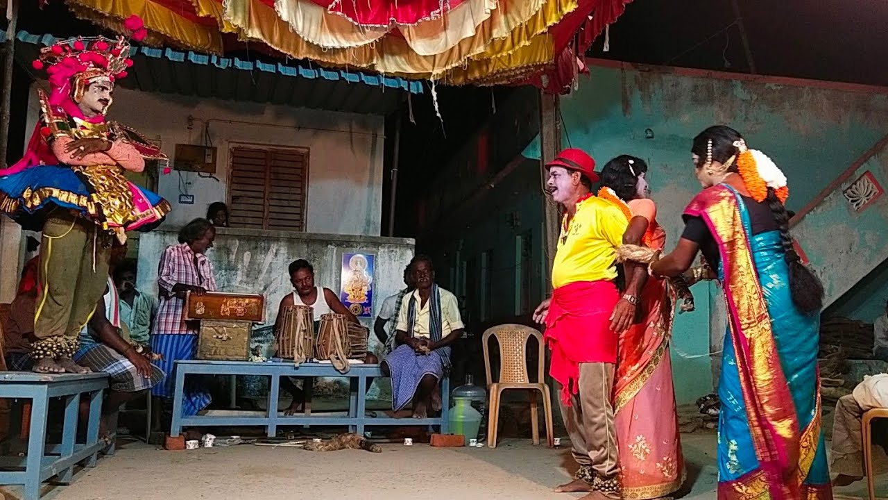 t.puthupalayam palanivel Kumar nadaga Saba in கர்ண மோட்சம் நாடகம் part 14