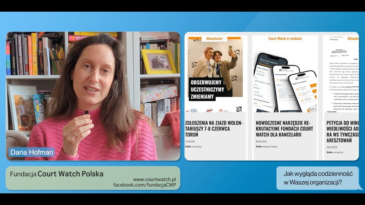Nasza organizacja członkowska: Fundacja Court Watch Polska