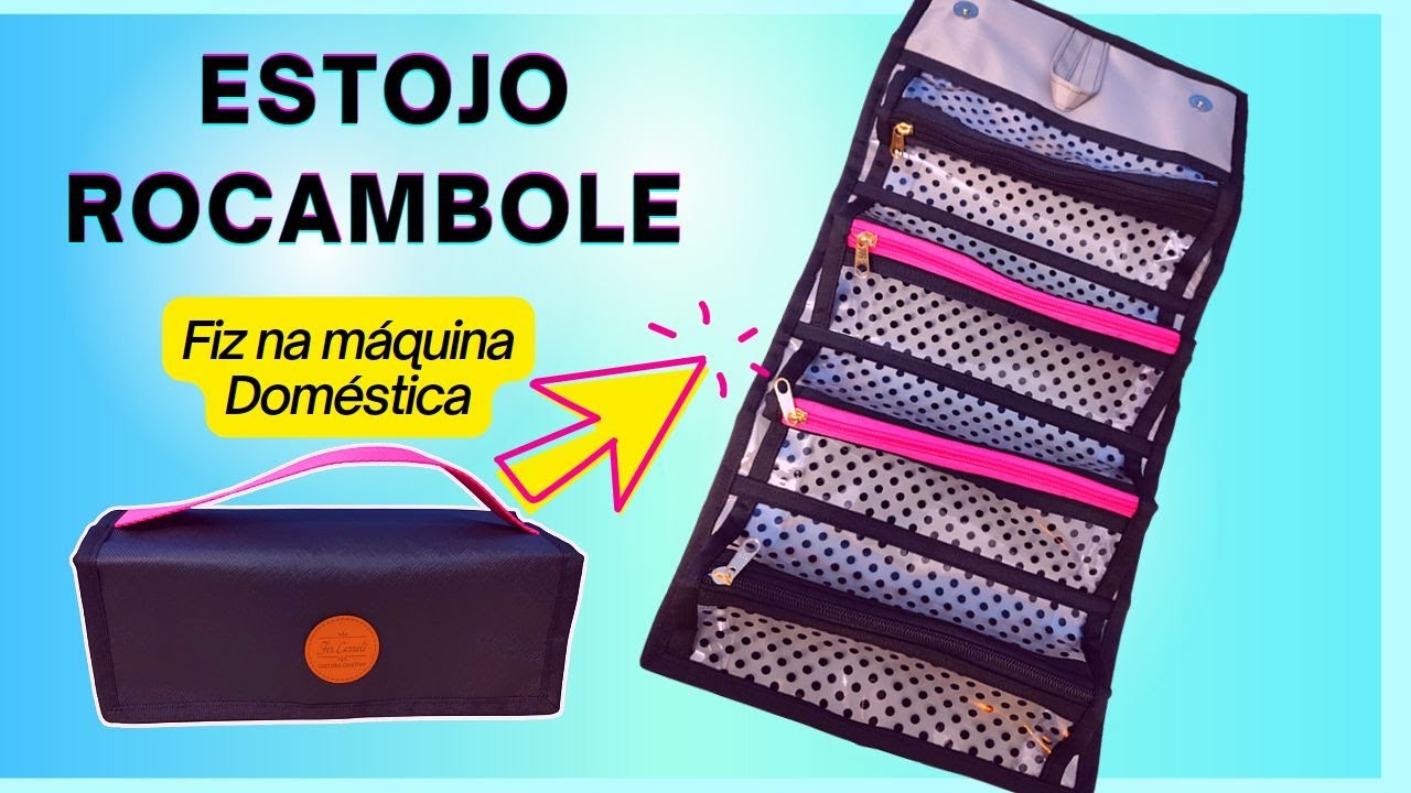 💥ESTOJO ROCAMBOLE DESCOMPLICADO💥 fiz na Máquina Doméstica 😍