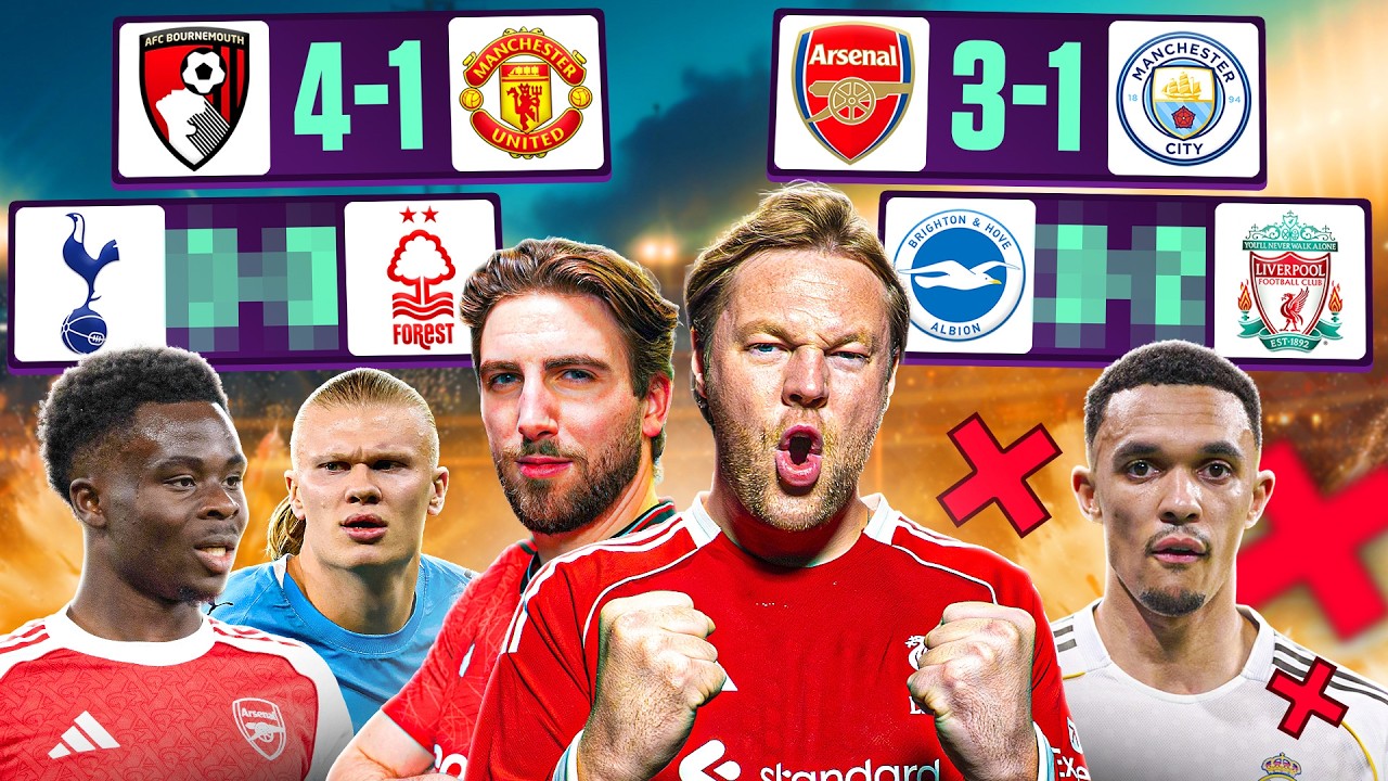 Arsenal To Beat Man City?! Trafford STARTS & Trent AXED By Tuchel! PL Predictions! | Live At 5