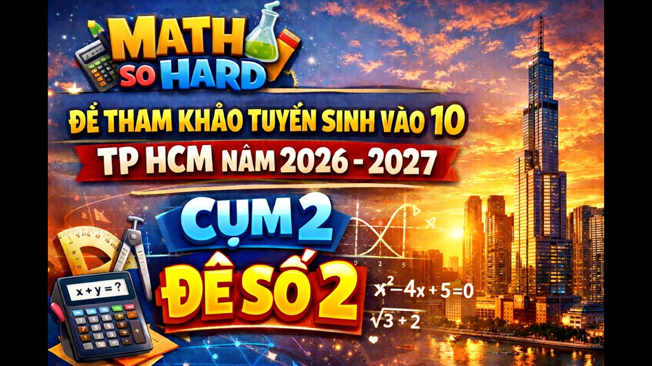 TOÁN TUYỂN SINH 10 CHƯƠNG TRÌNH MỚI NĂM 2026 2027 CHO 2K11 ĐỀ 2 CỤM 2