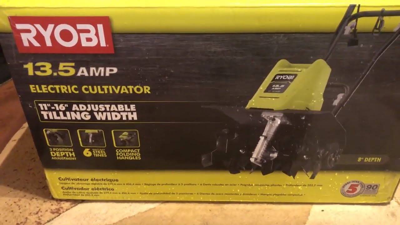 Ryobi Cultivator unboxing and assembly