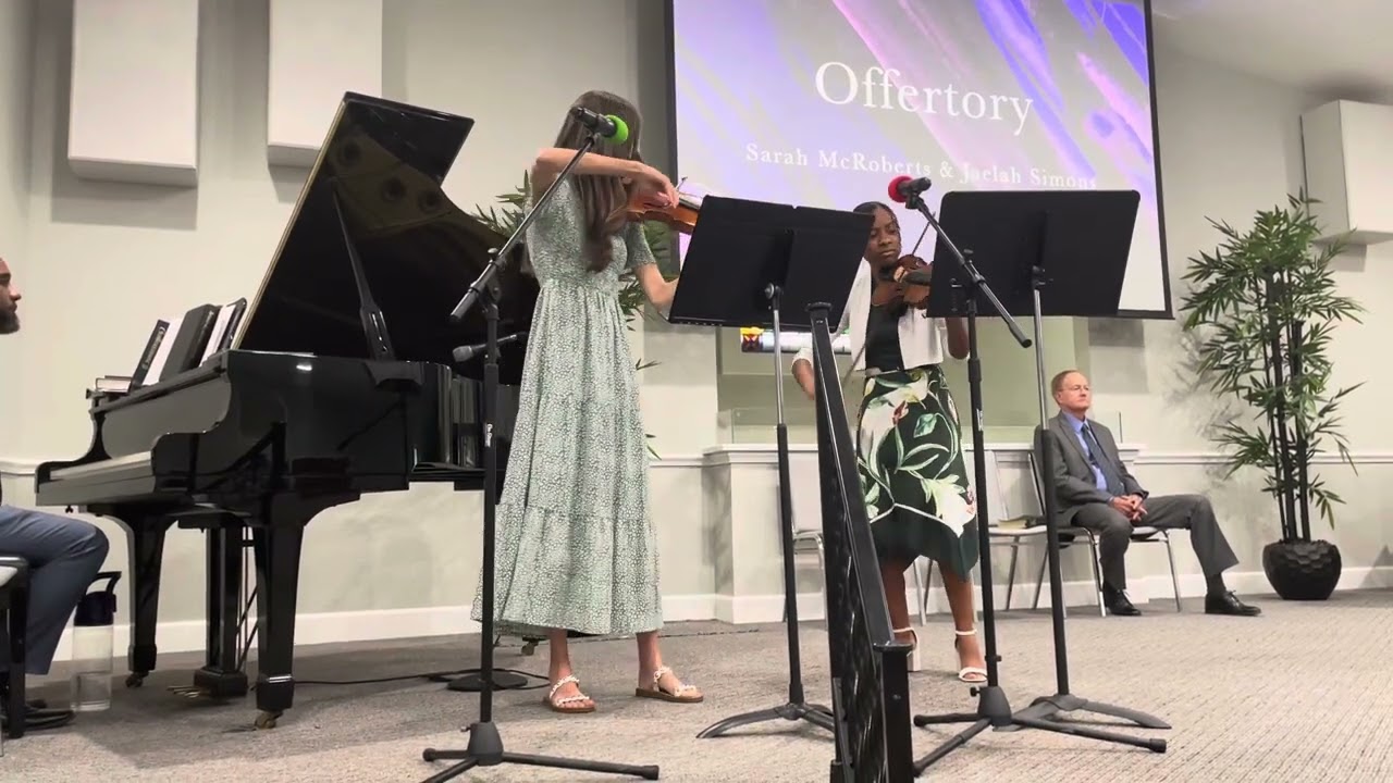 The Savior is Waiting | Violin duet | Sarah McRoberts and Jaelah Simons