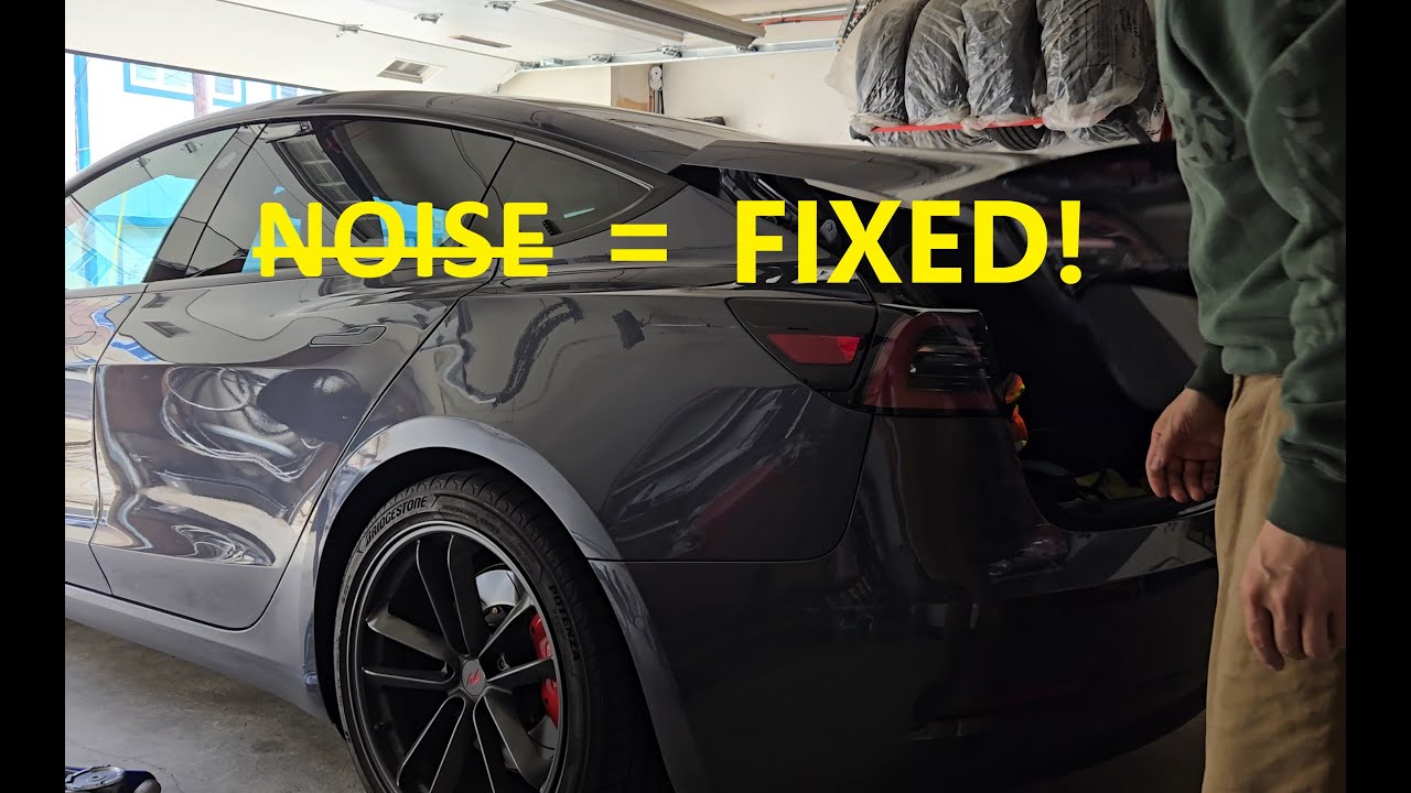 Tesla suspension squeaking NOISE! How to fix it.