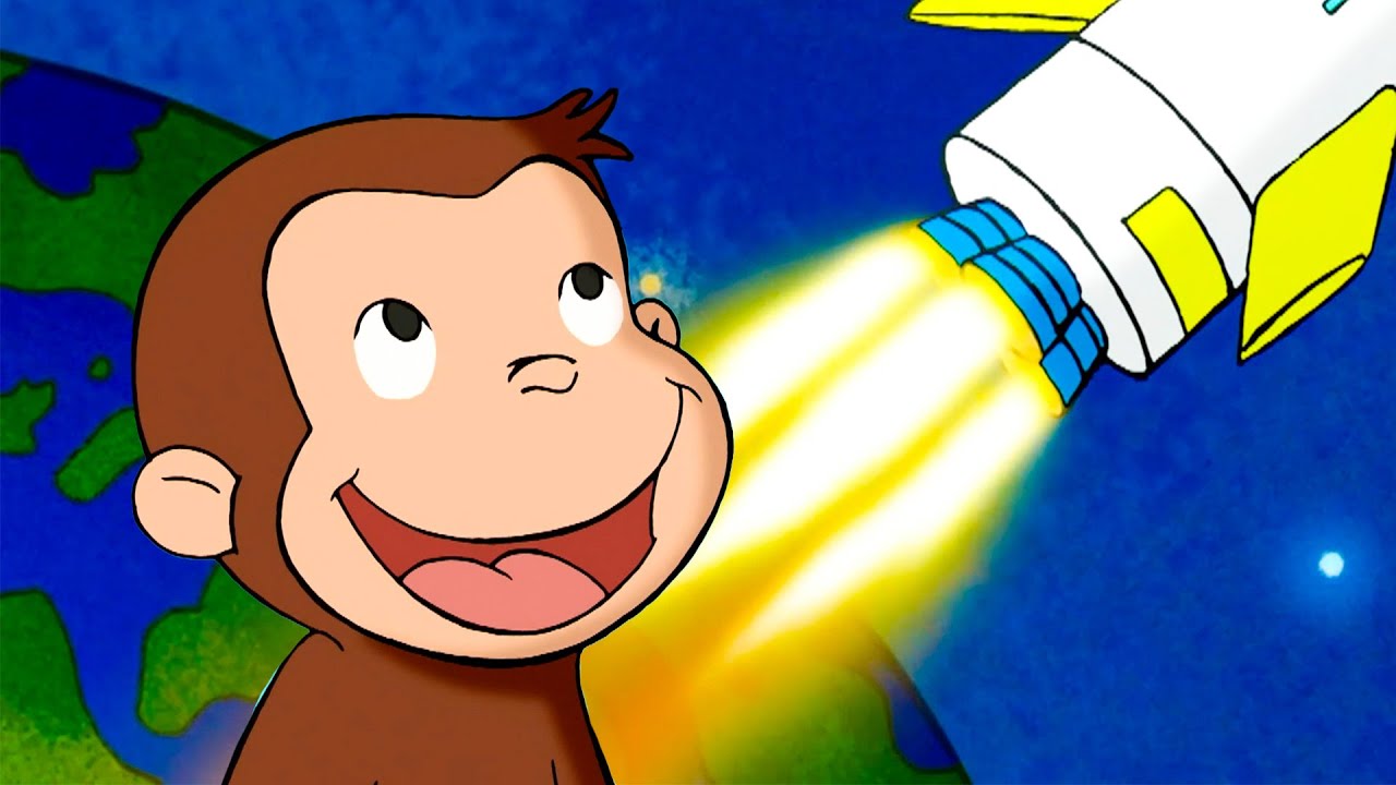 A Monkey In Space! 🚀 | Curious George | Adventure & Play