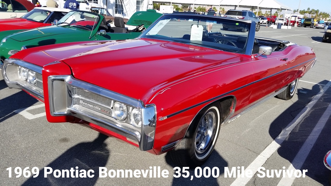 1969 Pontiac Bonneville Convertible 428 V8 360 HP 35,000 Mile Survivor - Featured Car of the Day 69