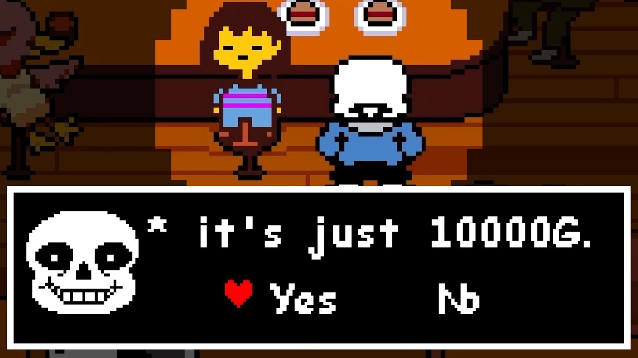 Can You PAY Sans in Grillby's with Enough Gold? [ Undertale ]