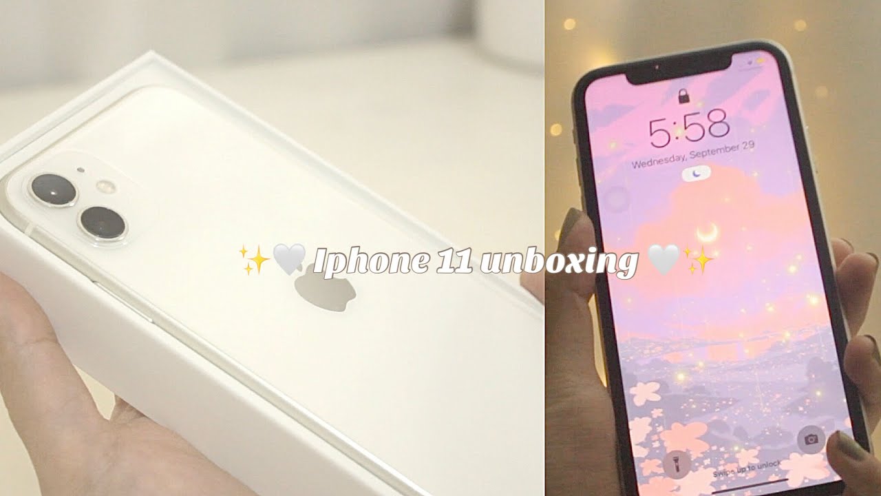 🤍 White Iphone 11 Unboxing 🤍