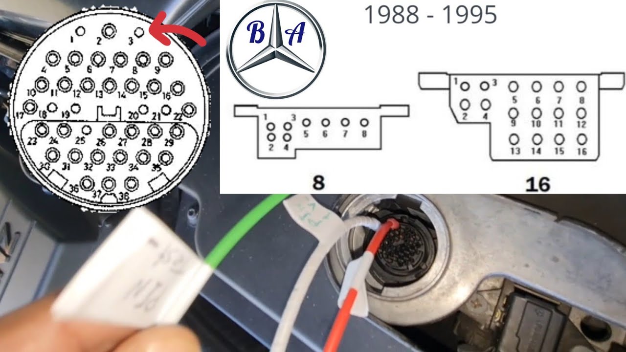 Бесплатная и простая диагностика Mercedes до 1998 года (гнезда 8-16-38)