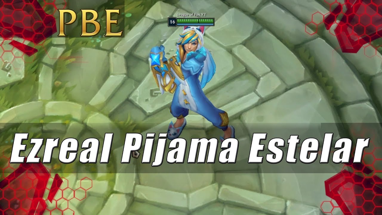 Nuevo Skin - Ezreal Pijama Estelar 1350RP Parche 8.23