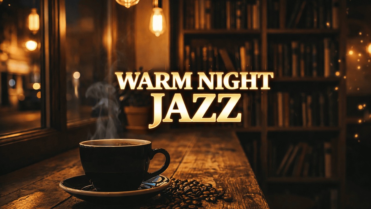 Warm Night Jazz R&B | Relaxing Coffeehouse Background Music
