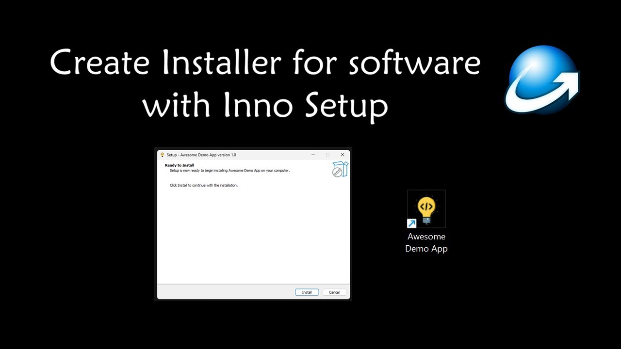 Создайте установщик программного обеспечения с помощью Inno Setup.