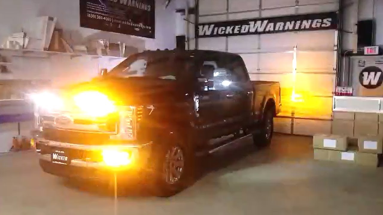 2019 Ford Super Duty LED Strobe Warning Lights