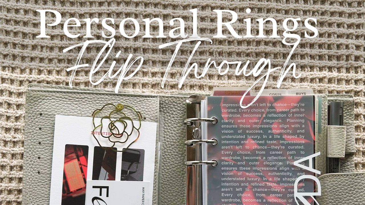 February 2026 Personal Rings Planner Refresh and Flip Through | Cloth & Paper and May Paper Co.