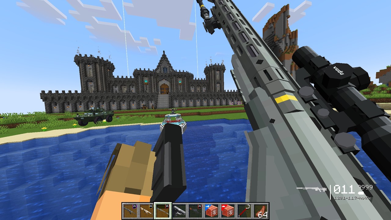 Pillagers Built a DARK CASTLE… So I Destroyed It with Modern Weapons 💥