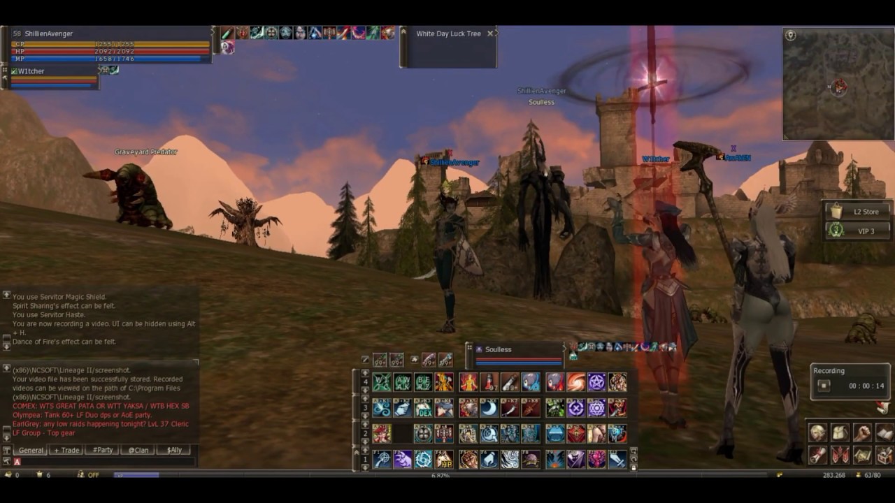 L2classic Talking Island NA - Phantom Summoner PVE 4: Fields Of Massacre [ShillienAvenger]