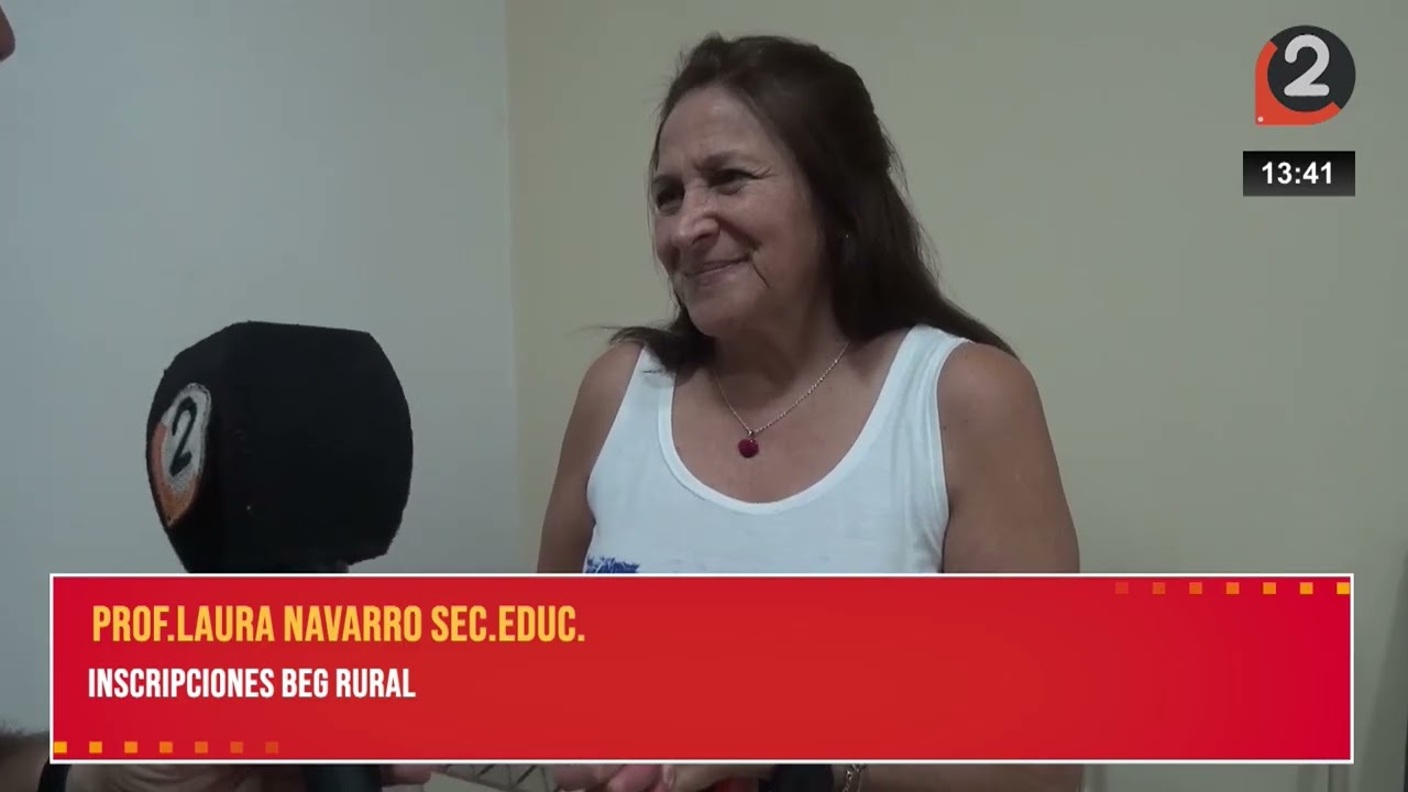 Prof. Laura Navarro – Sec. de Educación📚 Inscripciones abiertas al BEG Rural